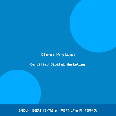 Dimas Pratama, S.Kom., CDMP